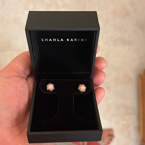 Shahla Karimi Hex set pink opal earrings - Picture 1 of 1